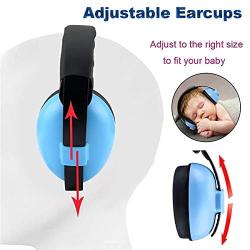 [Australia] - Noise Cancelling Headphones for Kids, Babies Ear Protection Earmuffs Noise Reduction for 0-3 Years Babies, Toddlers, Infant (Blue) Blue 
