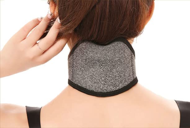 [Australia] - Self Heating Neck Brace for Men Women Magnetic Thermal Neck Wrap for Neck Arthritis Migraine Headaches Shoulders Back Spinal Pain Relief Therapy Adjustable Neck Support Neck Warmer Neck Protector 