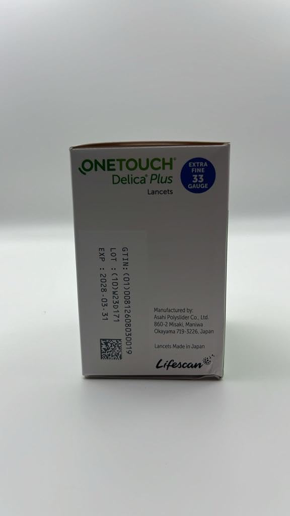 [Australia] - OneTouch Delica Lancets, Extra Fine 33 Gauge, 100 ct 