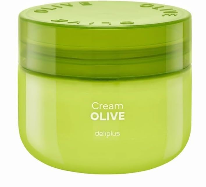 deliplus Olive Oil Intensive Rich Moisturizing Hand and Body Cream Treatment for Dry Skin with Karite and Vitamin E 6.75 fl oz (Pack of 1)