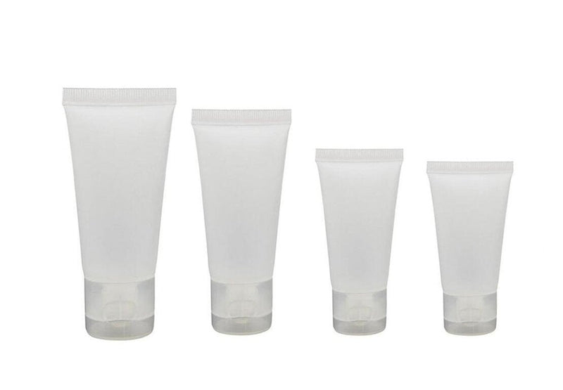 UPSTORE 20PCS Emply Plastic Cosmetic Soft Tube Vial Bottles with Flip Cover Makeup Travel Sample Packing Storage Holder Container for Facial Cleanser(100ml/3.4oz) (Pack of 2) 100 ml (Pack of 2)