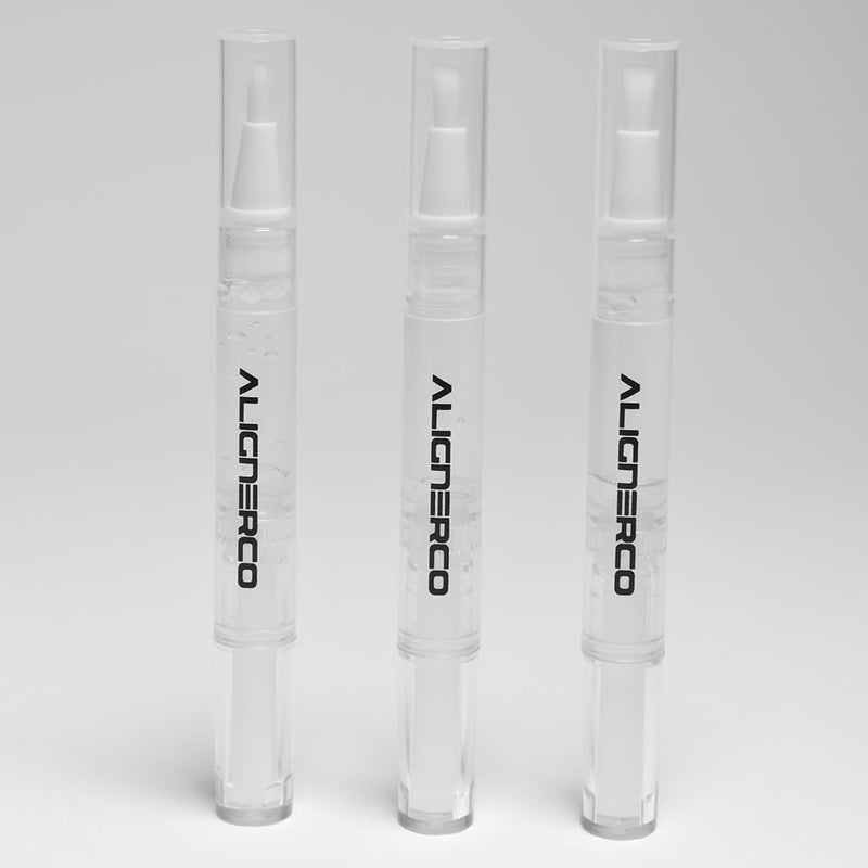 AlignerCo Wired LED Teeth Whitening Kit | Includes 3 (2ml) Whitening Gel Pens, 16-Bulb LED Light Mouthpiece | Gentle & Enamel Safe | Portable & Convenient Tooth Care