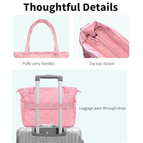 SUNRISING Tote Bag + Travel Toiletry Bag Pink