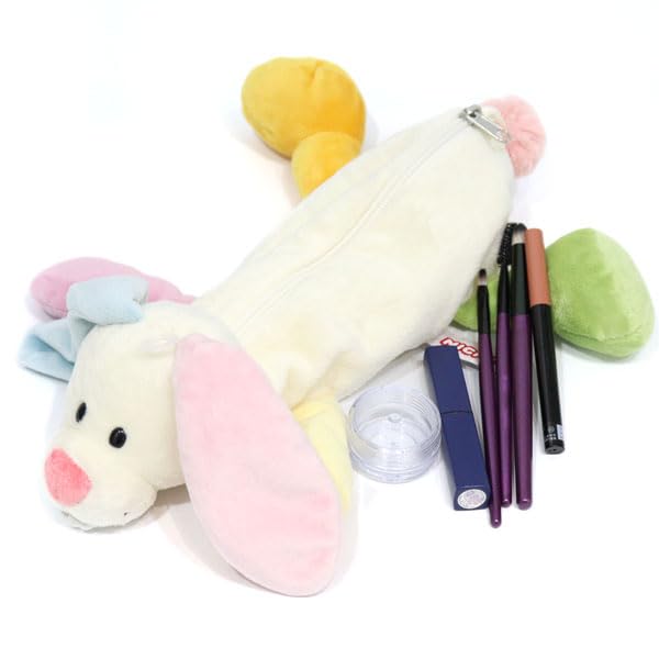 NICI Rainbow Rabbit Cosmetic Bag, For women, Ladies Figure case, Lip case, for Makeup and Essentials, Animal Figure Bag, Daily Cosmetic Bag, Rabbit