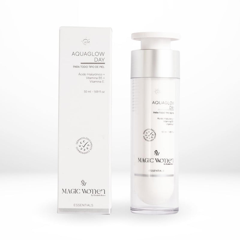 Aqua Glow Gel Cream for Oily & Combination Skin – Hydrating Facial Moisturizer with Hyaluronic Acid, Vitamin B5 & Silanol – Lightweight Face Lotion – 50 ml Aqua Glow Day