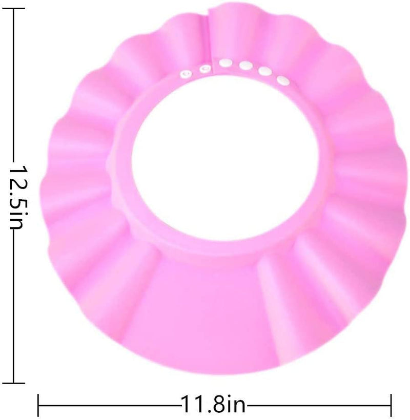 [Australia] - 3Pack Baby Shower Cap Bath Visor for Toddlers Shampoo Cap Shower Protection Hat - Adjustable Soft Hair Washing Guard, Bath Shield Visor Hat,Eyes and Ears Head Protection for Baby, Kids, Children 