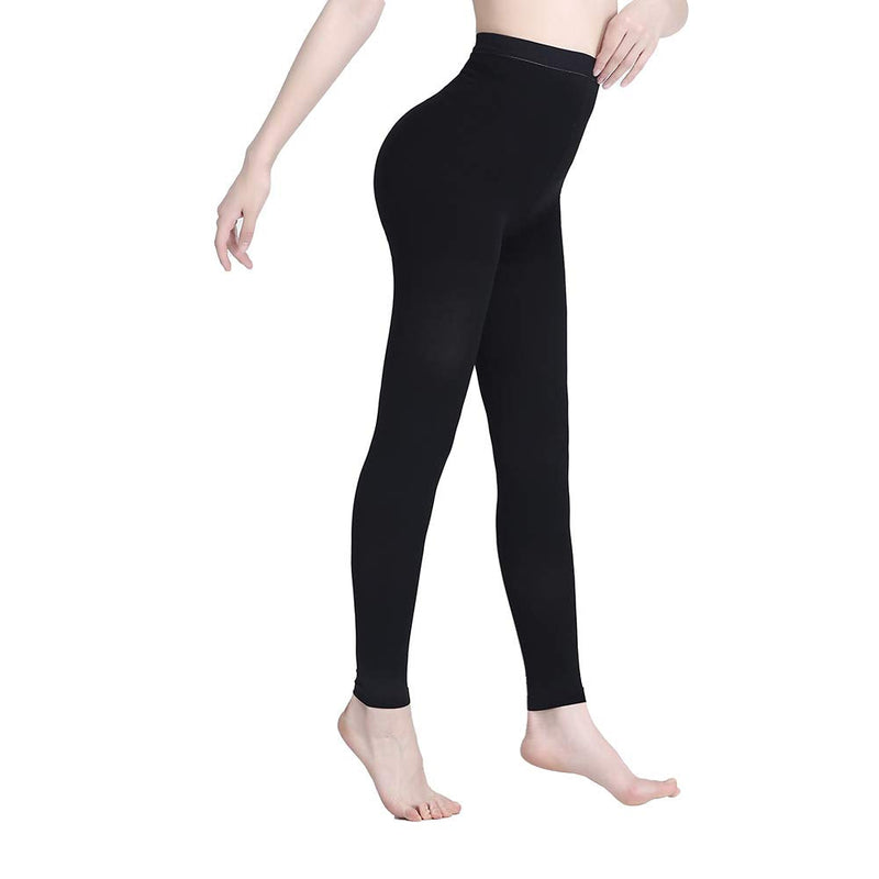 [Australia] - AMZAM¬Æ Medical Compression Pantyhose for Women & Men, 15-20 mmHg Graduated Compression Leggings, Opaque Footless Waist High Compression Stockings for Edema, Varicose Veins, Post Surgery, Black 3XL 3X-Large 15-20mmhg Footless Black 
