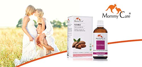 [Australia] - Mommy Care Perineal Massage Oil Labor Preparation, Flexible Perineal Massage Oil, Sweet Almond Oil For Pregnancy and Postpartum Recovery 100ml/3.38 fl.oz Certified Organic All Natural 
