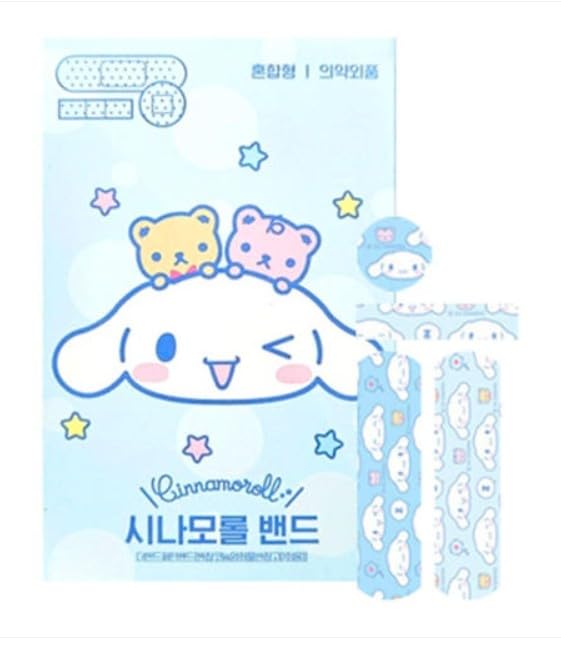 [Australia] - Kitty Friends Waterproof & Assorted Bandages ‚Äì 22 Count (Sky Blue Cinnamoroll Design, Sterile First Aid) 