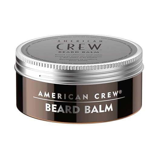 [Australia] - AMERICAN CREW - Beard Balm, 60 g, beard care for men, beard balm for well-groomed & flexible styling, conditioner & styler for tamed beards, care product with a fresh scent Single 
