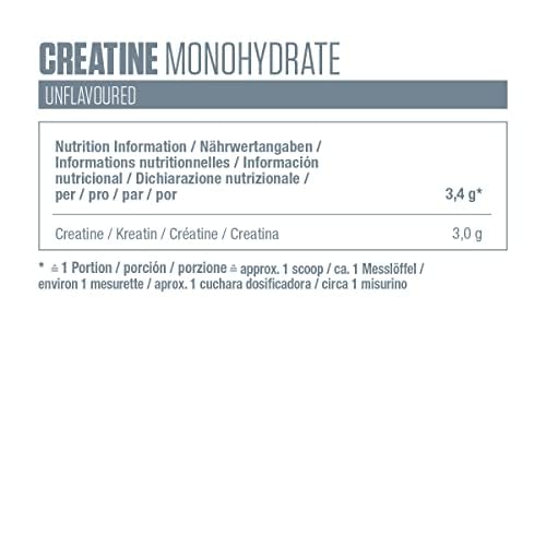 [Australia] - Dymatize Creatine Monohydrate Unflavored Powder 500g - 100% Creapure Creatine - Amino Acid - Creatine 147 Servings (Pack of 1) 