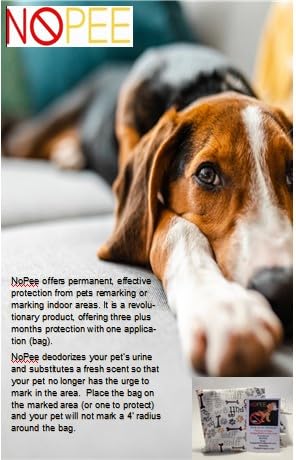 Dog Marking Prevention - Indoor - Permanent - Effective Solution - Stops Dogs from Marking or Peeing -eliminates a Dog's urge to Mark - Put Bag Down and Your Problem is Solved! (Brown(Paws)) - PawsPlanet Australia