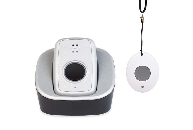 [Australia] - ADT - On-The-Go Mobile Medical Alert System for Seniors - GPS Capabilities, Included Waterproof Wearable Panic Button, 24/7 U.S. Based Monitoring (Neck Pendant) Neck Pendant 