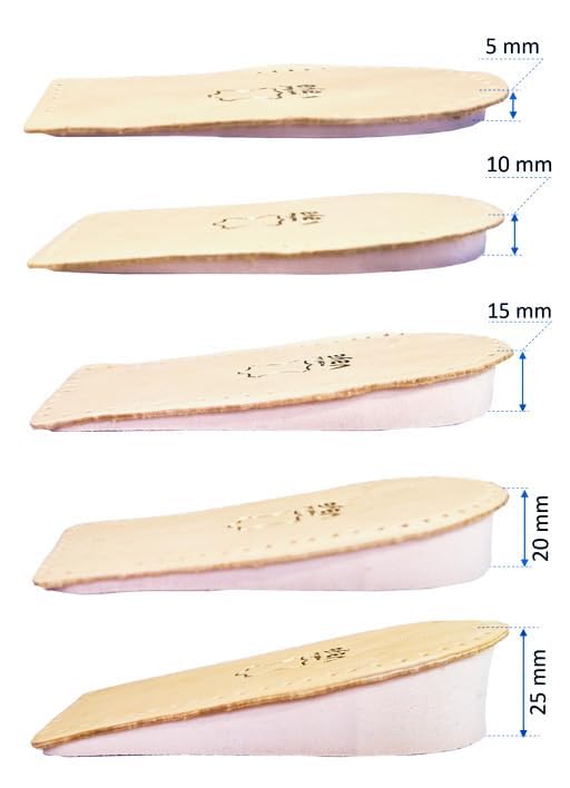 [Australia] - Vaya Medical Nivello Orthopedic Heel Raiser 10 mm Insoles Heel Raiser for Shoes Made of Sheepskin Heel Cushion Orthopedic Wedge Shoe Insoles Insoles 1 Pair Brown 41-43 