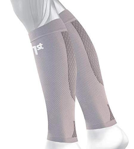 [Australia] - OS1st Calf Compression Sleeves for Men & Women relieves shin splints, leg fatigue and reduces recovery time Small Grey 
