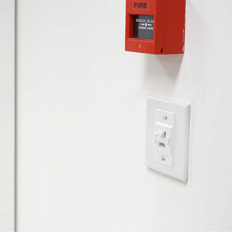 [Australia] - Light Switch Guard, ILIVABLE Optional Wall Plate Cover Switch ON or Off Protects Your Lights or Circuits from being Accidentally Turned On or Off (Not Child Proof) 2 Pack White 