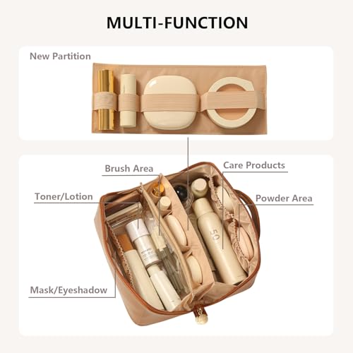 Omeily Makeup Organizer Countertop Vanity Cosmetic Skincares Organizer | Large Clear Makeup Organizer Cosmetic Storage Box for Skincare Perfume, Vanity & Bathroom Organizer Gift for Women Girls