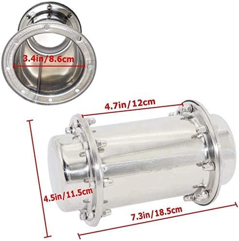 [Australia] - pobowlgarls Waterproof Stainless Steel Container with Time Capsules (7.3 Inch) 7.3IN 