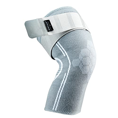 [Australia] - Knee Compression Sleeve made from Bamboo Rayon Fabric for Men and Women (XL) - Plus Size Knee Brace with Anti-Roll Down Strap, helps with Arthritis Pain, bone on bone, Injury Recovery, Meniscus Tear, Patellar Tendonitis and Inflammation Relief. 