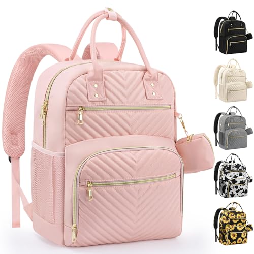 Pritent Travel Duffle Bag for Women + Diaper Bag Backpack (Pink)