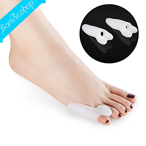 [Australia] - Bonvie.shop 1 pair of gel cushions, small toes, pressure protection, ball pads, small toe protectors, small toe spreaders, toe separators 