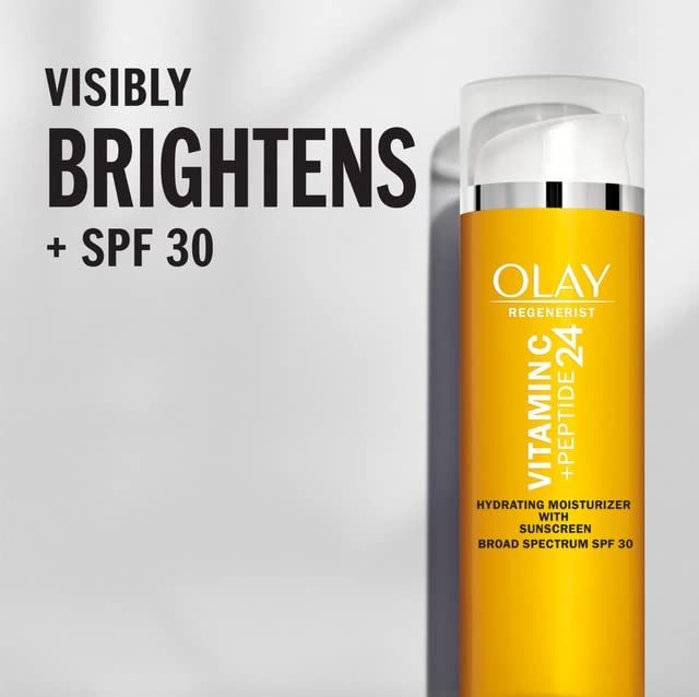 Olay Vitamin C Hydrating moisturizer with sunscreen, SPF 30, 1.7 Oz 1.7 Fl Oz (Pack of 1)