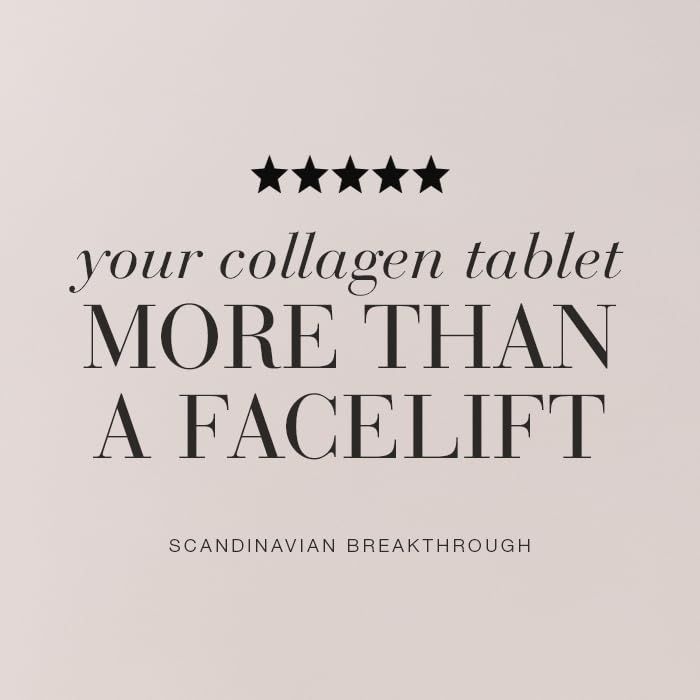 New Nordic Skin Care Collagen Filler - 60 Tablets - Reduce Wrinkles with Marine Collagen Supplement - Dairy Free - Contains Pomegranate