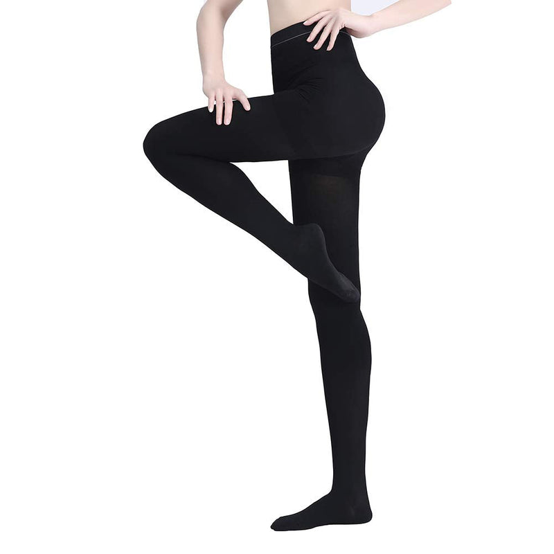 [Australia] - AMZAM® Medical Compression Pantyhose for Women & Men, Closed Toe 15-20 mmHg Graduated Compression Stockings Waist High Support Leggings, Support Hose for Varicose Veins, Edema, Post Surgery, Black L Large 15-20mmhg Close Toe Black 