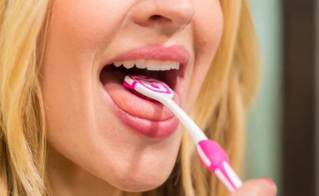 [Australia] - Soft Bristles Tongue Brush for orabrush - Gentle on Gag Reflex，Ergonomic Design, Freshens Breath for Improved Dental Hygiene，4 Tongue Scrapers - 4 pack 