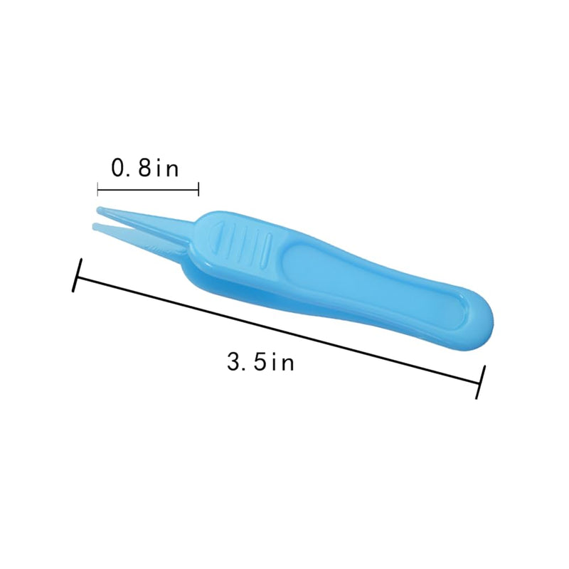[Australia] - 4-Piece Nose Cleaning Tweezers Safe and Effective Clip Care Ear, Nose And Navel Cleaning Tool Pliers, Pink&blue 