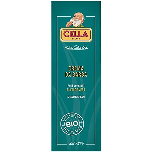 [Australia] - CELLA Shaving Cream Organic Aloe Vera, 150 g 