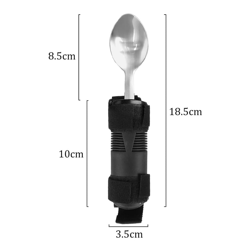 Easy Grip Cutlery Adult Spoon Fork Holder Belt Adjustable Disability Aids Arthritis Hands Aids Comfort Grips Shaky Hands Cutlery for Men Women