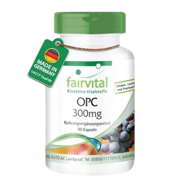 [Australia] - Fairvital | OPC grape seed extract - 900mg per daily dose - 90 capsules - HIGH DOSE - VEGAN - oligomeric proanthocyanidins 