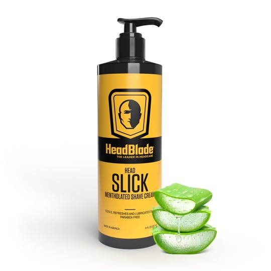 HeadBlade HeadSlick Shave Cream 8 oz for Smooth Headshaving for Bald Men, Helps with Irritation, Redness, & Razor Burn 8 Ounce (Pack of 1)