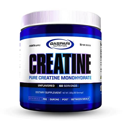 Gaspari Nutrition Qualitine 300 g Creatine Monohydrate Muscle Size and Strength Powder