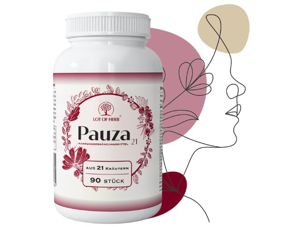 [Australia] - LOT OF HERB Pauza21 | Menopause Support Capsules | Natural Menopause Capsules | 21 Herbs for Mood Swings, Hot Flashes & Night Sweats | 90 capsules 