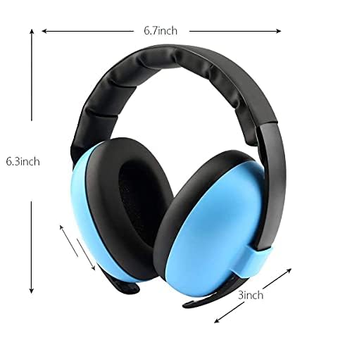 [Australia] - Noise Cancelling Headphones for Kids, Babies Ear Protection Earmuffs Noise Reduction for 0-3 Years Babies, Toddlers, Infant (Blue) Blue 