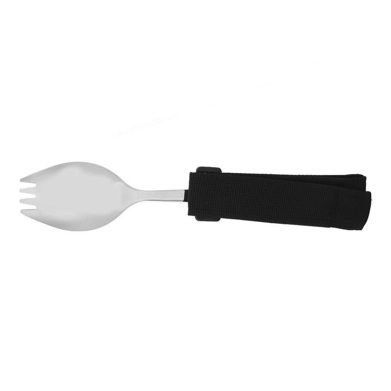 Eating Aids Cutlery, Weighted Handle Easy Grip Adaptive Fork Spoon Drop Resistant for Hand Tremors