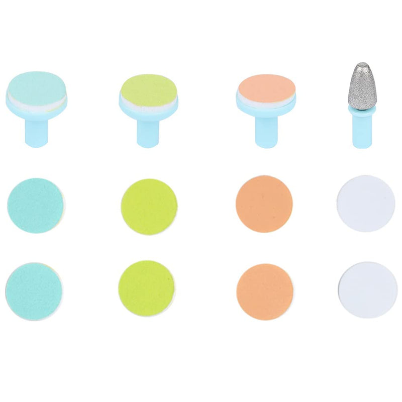 [Australia] - Fansidi Electric Baby Nail File Replacement Pads- Electric Baby Nail Trimmer Clipper Sandpaper Pads (Blue) BLUE 