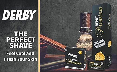 [Australia] - 300 "Derby Premium" Single Edge Razor Blades for straight razor 