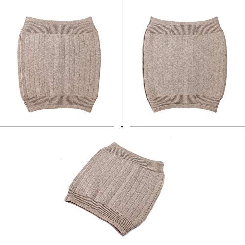 Unisex Warm Soft Cashmere Waist Warmer Wool Warming Belt Elastic Lower Waist Support (Camel)