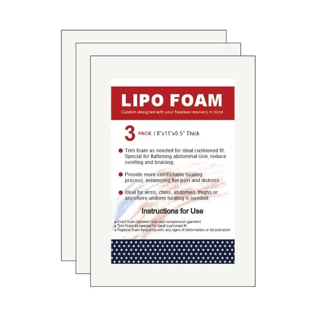 3 Lipo Foam - Lipo Lumbar Molder Faja Foam Board-Bbl Medical Surgery Post Liposuction Abdominal Compression