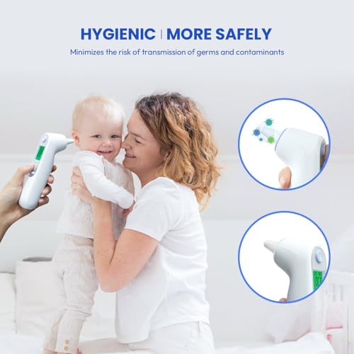 [Australia] - Pack of 200 ear thermometer replacement protective caps, probe covers, lens filters, refill caps for all Braun ear thermometers, BPA-free disposable covers for ear fever thermometers 