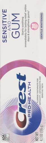 [Australia] - Crest Pro-Health Gum and Sensitivity, Sensitive Toothpaste, Gentle Whitening, 4.1 oz Mint 4.1 Ounce (Pack of 1) 