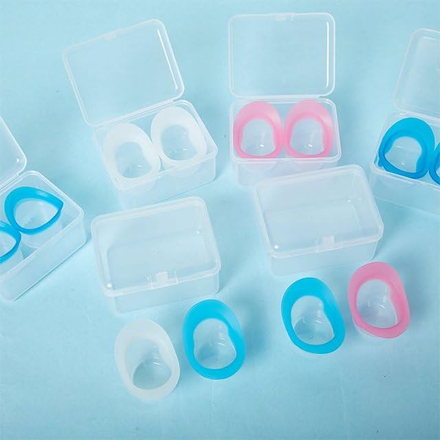 [Australia] - 2 Pcs Blue&Pink Eye Wash Cups Eyes Wash Kit Bath Kit Silicone Eyelash Lid Care for Tired Dry Eyes Effective Eye Cleaner Solution with Storage Container Soothing Tired 