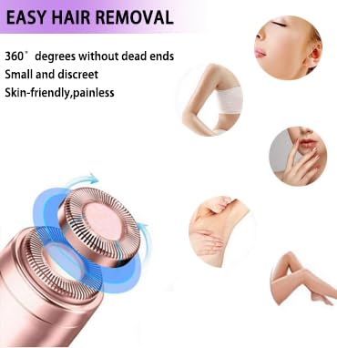 [Australia] - Facial Hair Remover Replacement Heads Gen 1 for Finishing Touch Flawless Facial Hair Removal,Effective Compatible with Flawless Shaver Tool for Women 18K Gold-Plated Rose Gold, 6 pcs,As Seen On TV. 6 Pcs Golden 