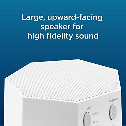 [Australia] - LectroFan High Fidelity White Noise Machine with 20 Unique Non-Looping Fan and White Noise Sounds and Sleep Timer Classic-White 