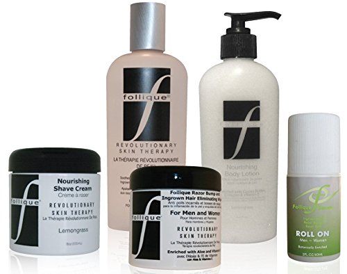 Follique® Serum Roll On for Razor Bumps Ingrown Hairs Razor burn caused by waxing shaving and hair removal