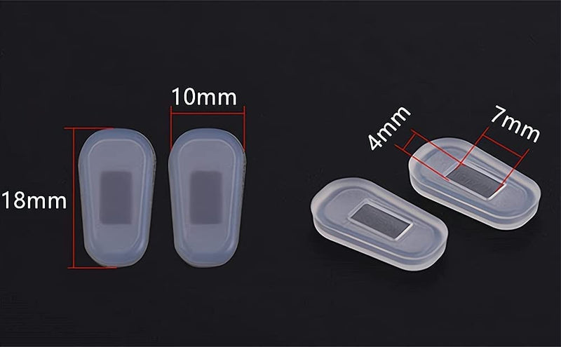 [Australia] - 5 Pairs Slip-on Nose Pads Covers,Soft Silicone Eyeglasses Nosepads Anti-slip Glasses Nose Piece,Eyewear Protective Covers Eye Pads, Nose Bridge Pads Nose Guards Eye Glasses Repair Kits Frosted White 