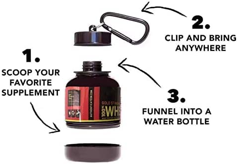 Eat Sleep Train Repeat Motivational Protein Holder, Kit 30 and 60 g, Whey Powder, Gym, Fitness